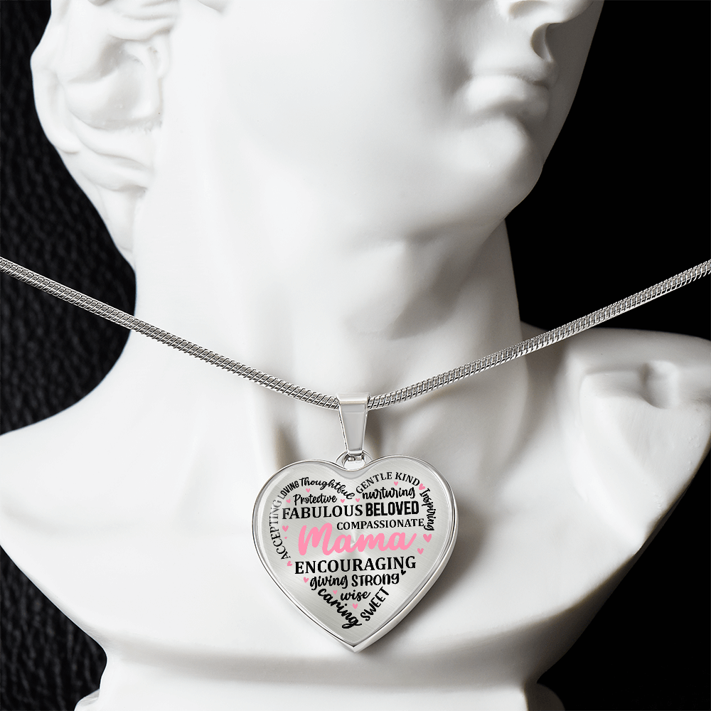 Personalized Heart Pendant Necklace-Perfect for Mother's Day