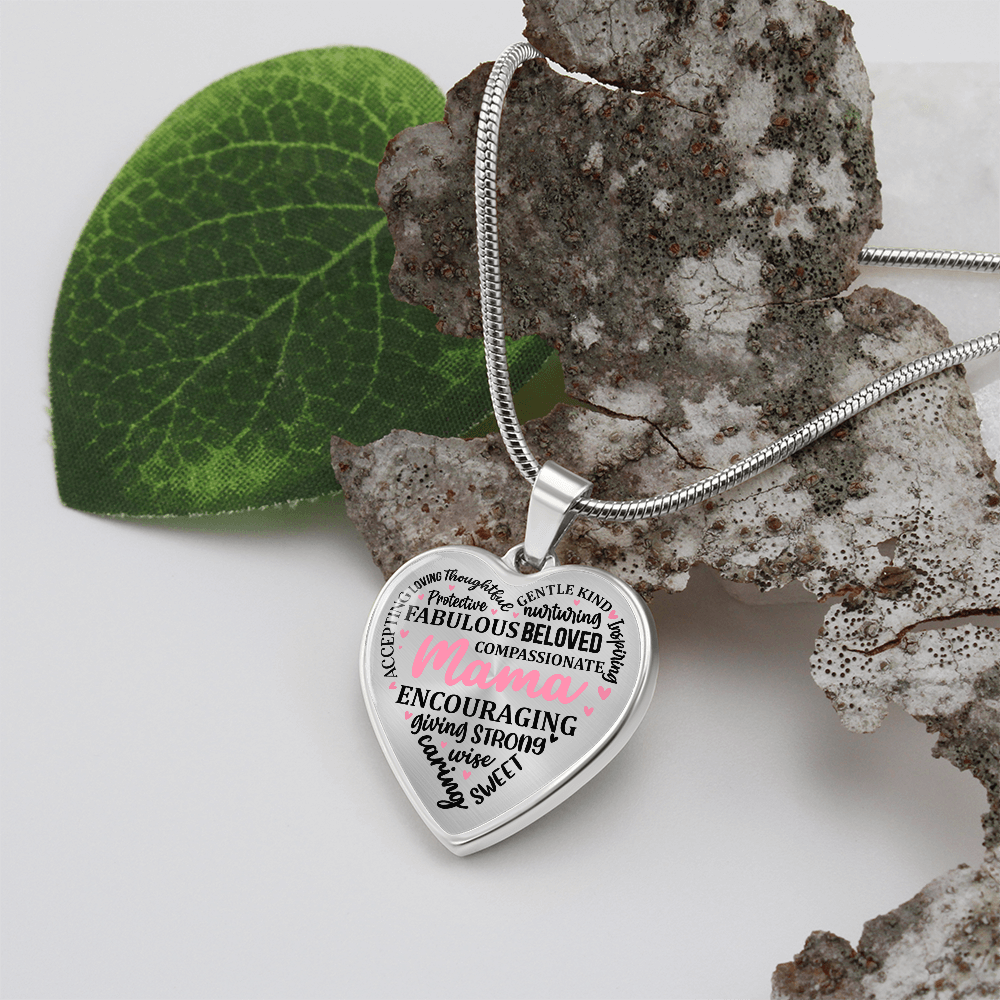 Personalized Heart Pendant Necklace-Perfect for Mother's Day