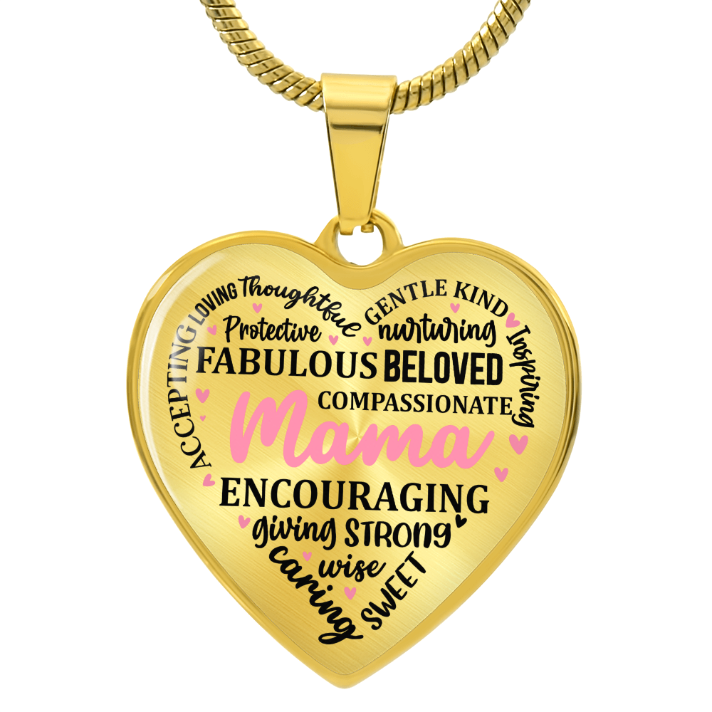 Personalized Heart Pendant Necklace-Perfect for Mother's Day