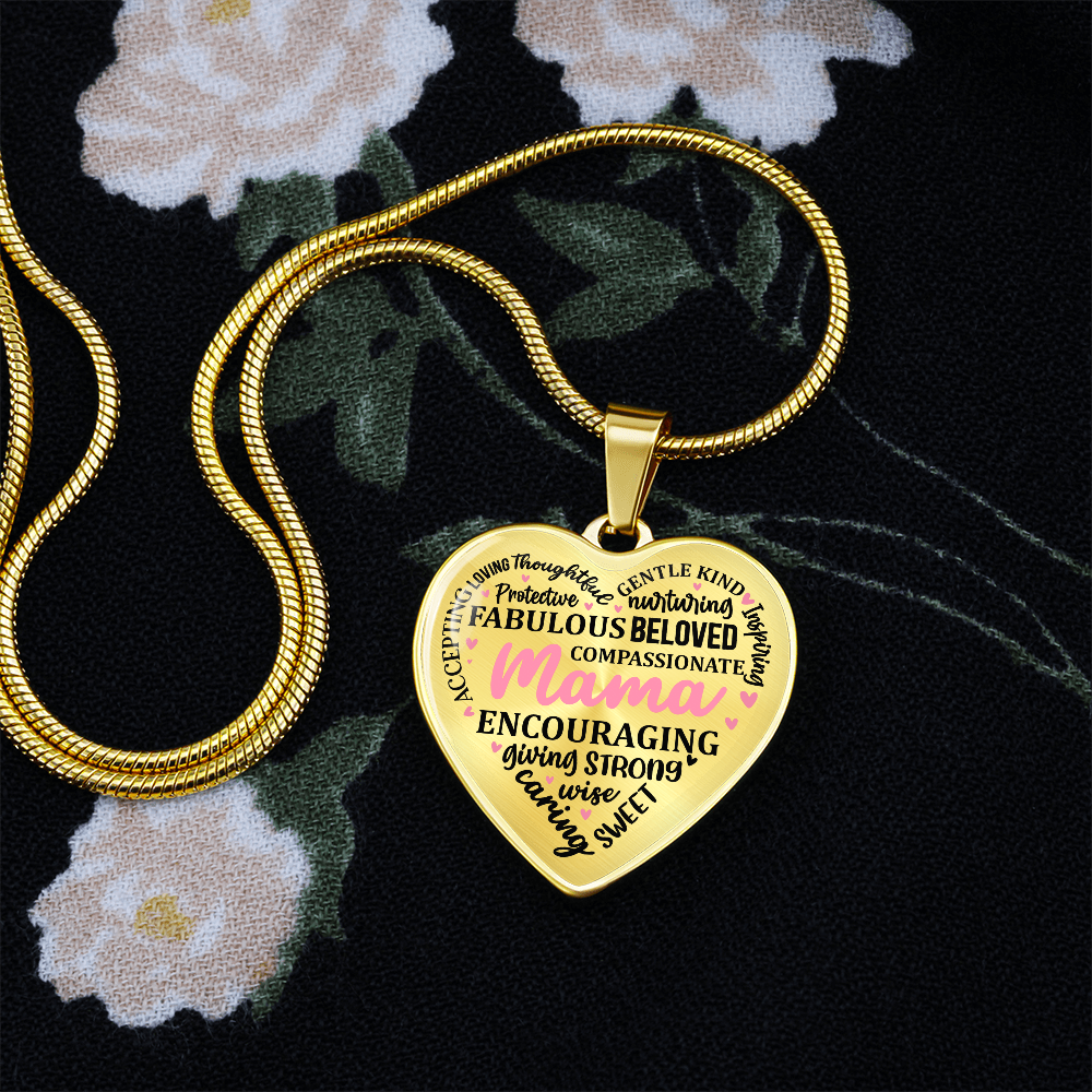 Personalized Heart Pendant Necklace-Perfect for Mother's Day