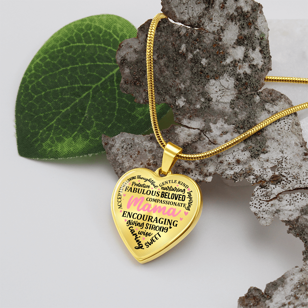 Personalized Heart Pendant Necklace-Perfect for Mother's Day