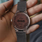 Watch, Wood, Leather-Best Dad Ever
