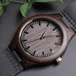 Watch, Wood, Leather-Best Dad Ever