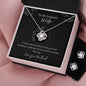 Bundle-Necklace, Earrings-Love Knot-Wife