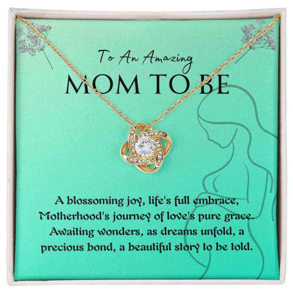 Necklace, Pendant, Love Knot-Mom to Be
