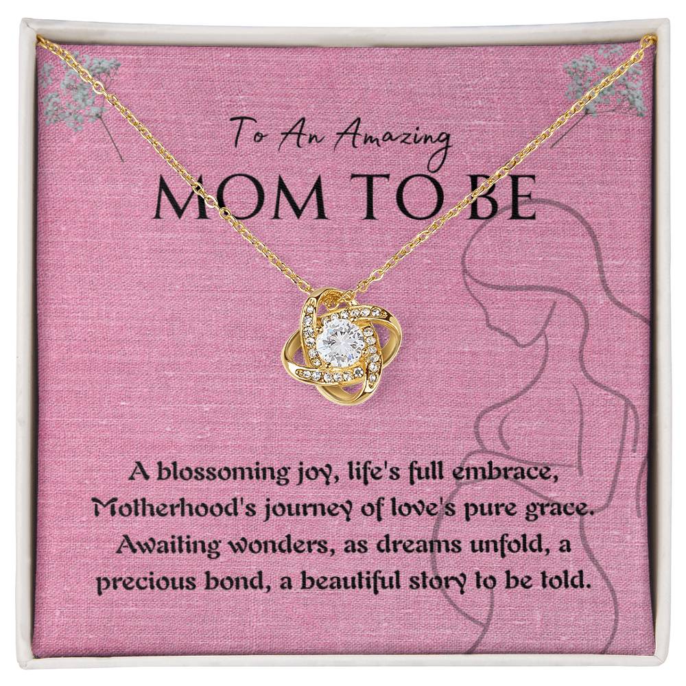 Necklace, Pendant, Love Knot-Mom to Be