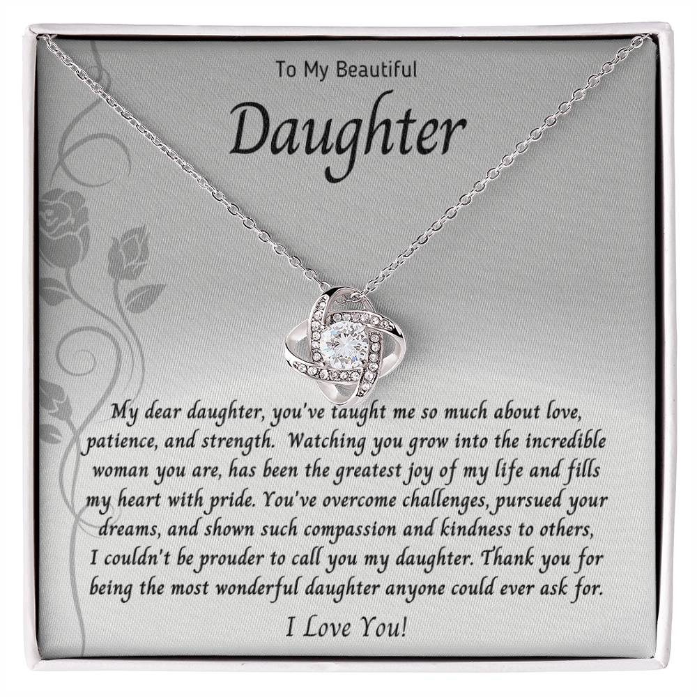 Necklace, Pendant, Love Knot-Daughter