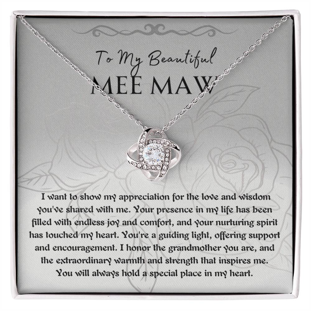 Necklace, Pendant, Love Knot-MeeMaw