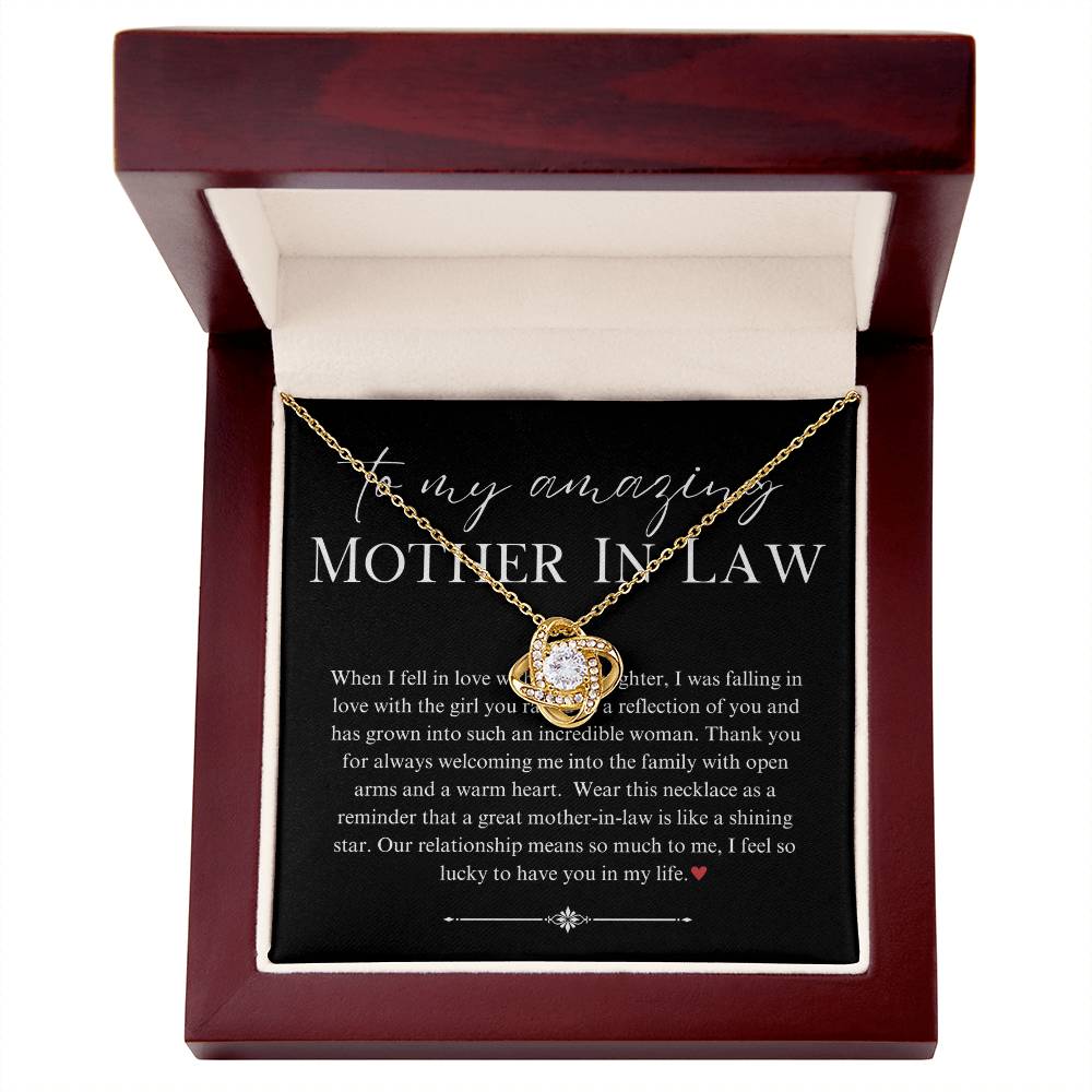 Necklace, Pendant, Love Knot-Mother in Law (from groom)