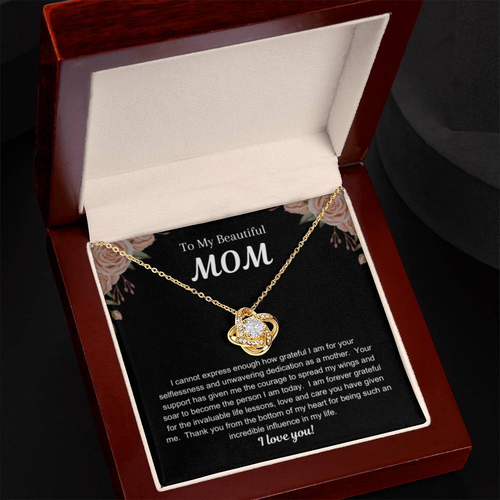 Necklace, Pendant, Love Knot-Mom