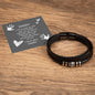 Bracelet, Leather with message card