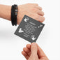 Bracelet, Leather with message card