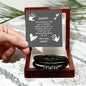 Bracelet, Leather with message card