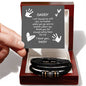 Bracelet, Leather with message card
