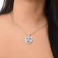 Personalized Heart Pendant Necklace-Perfect for Mother's Day