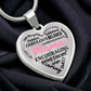 Personalized Heart Pendant Necklace-Perfect for Mother's Day