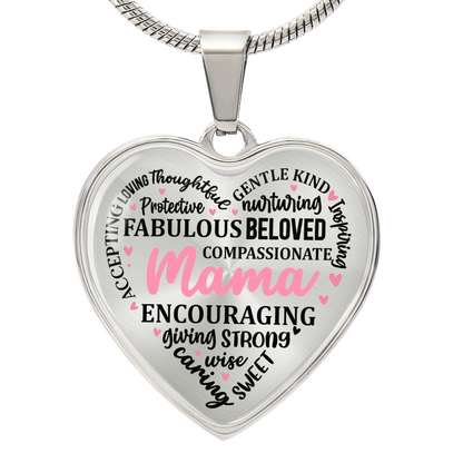 Personalized Heart Pendant Necklace-Perfect for Mother's Day