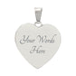 Personalized Heart Pendant Necklace-Perfect for Mother's Day