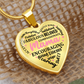Personalized Heart Pendant Necklace-Perfect for Mother's Day