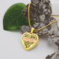 Personalized Heart Pendant Necklace-Perfect for Mother's Day