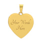 Personalized Heart Pendant Necklace-Perfect for Mother's Day