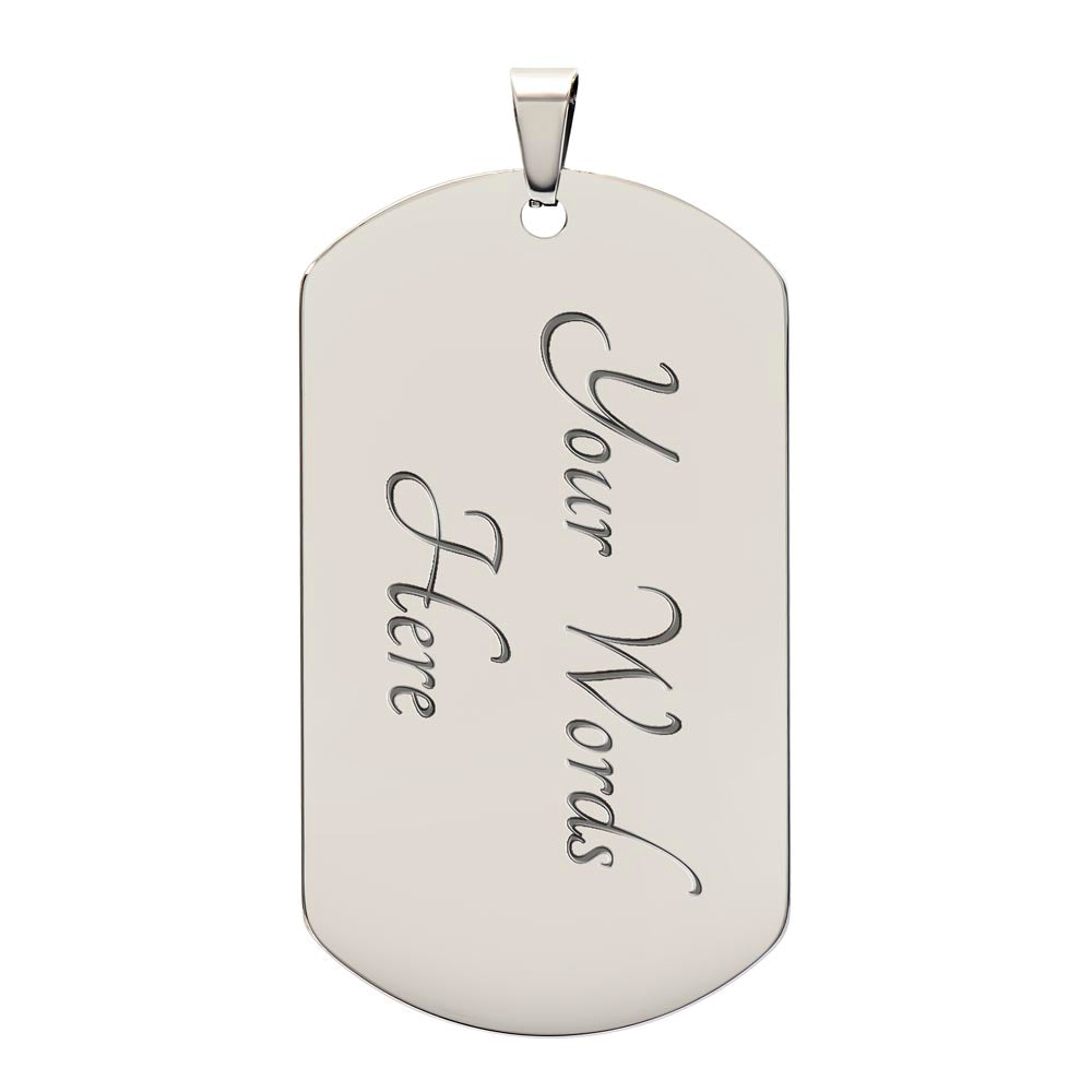 Necklace, Dog Tag-To My Husband