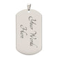 Personalized Luxury Dog Tag Necklace-Perfect for Mother's Day