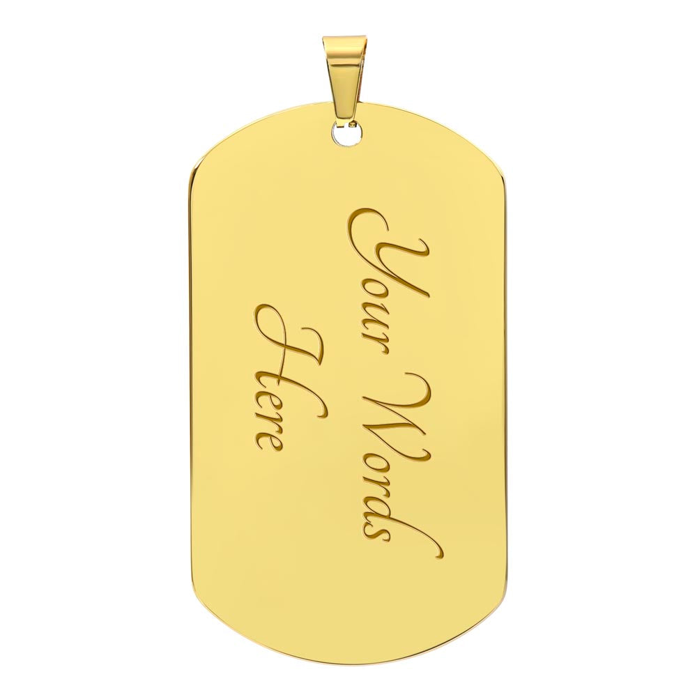 Necklace, Dog Tag-To My Husband