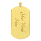 Personalized Luxury Dog Tag Necklace-Perfect for Mother's Day