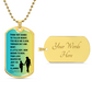 Personalized Luxury Dog Tag Necklace-Perfect for Mother's Day