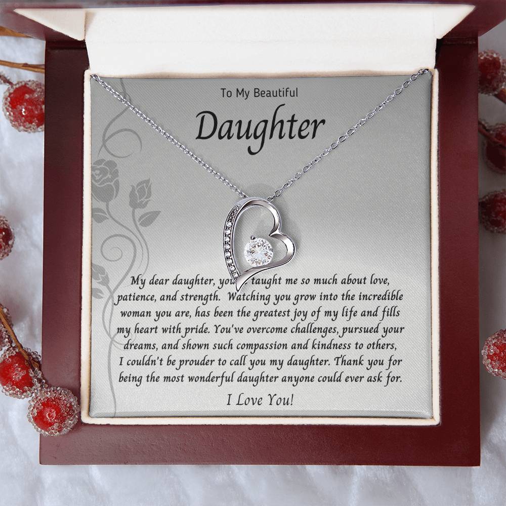 Necklace, Pendant, Heart-Daughter