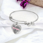 Personalized Heart Pendant Bracelet-Perfect for Mother's Day
