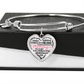 Personalized Heart Pendant Bracelet-Perfect for Mother's Day