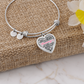 Personalized Heart Pendant Bracelet-Perfect for Mother's Day