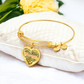 Personalized Heart Pendant Bracelet-Perfect for Mother's Day