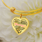 Personalized Heart Pendant Bracelet-Perfect for Mother's Day