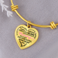 Personalized Heart Pendant Bracelet-Perfect for Mother's Day