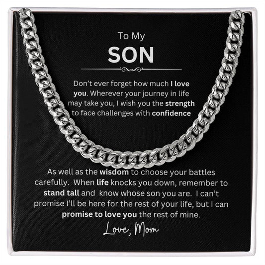 To My Son-Cuban Link Chain