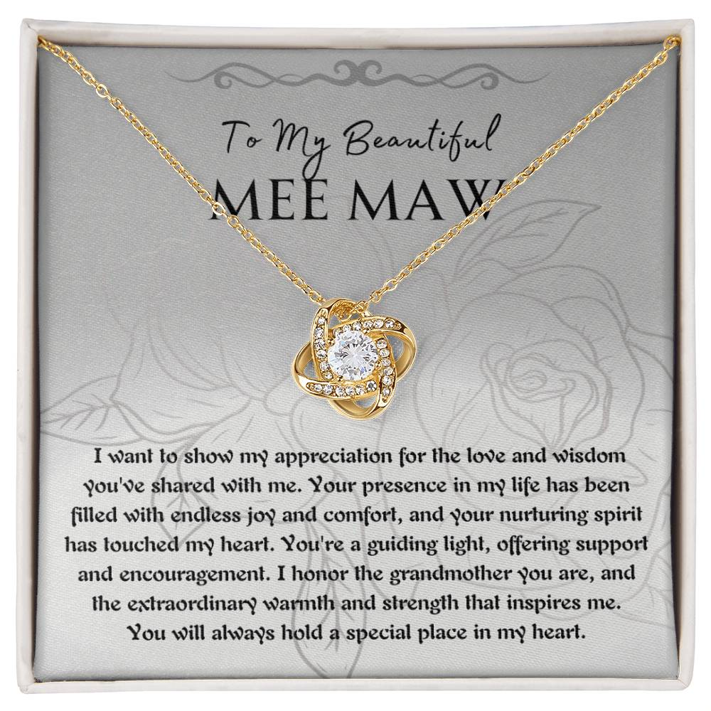 Necklace, Pendant, Love Knot-MeeMaw