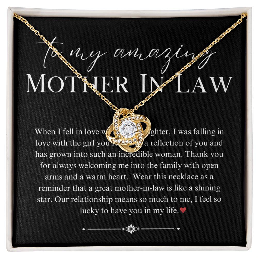 Necklace, Pendant, Love Knot-Mother in Law (from groom)