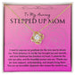 Necklace, Pendant, Love Knot-Stepped up Mom