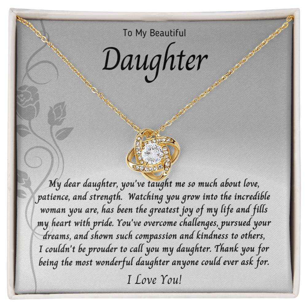 Necklace, Pendant, Love Knot-Daughter