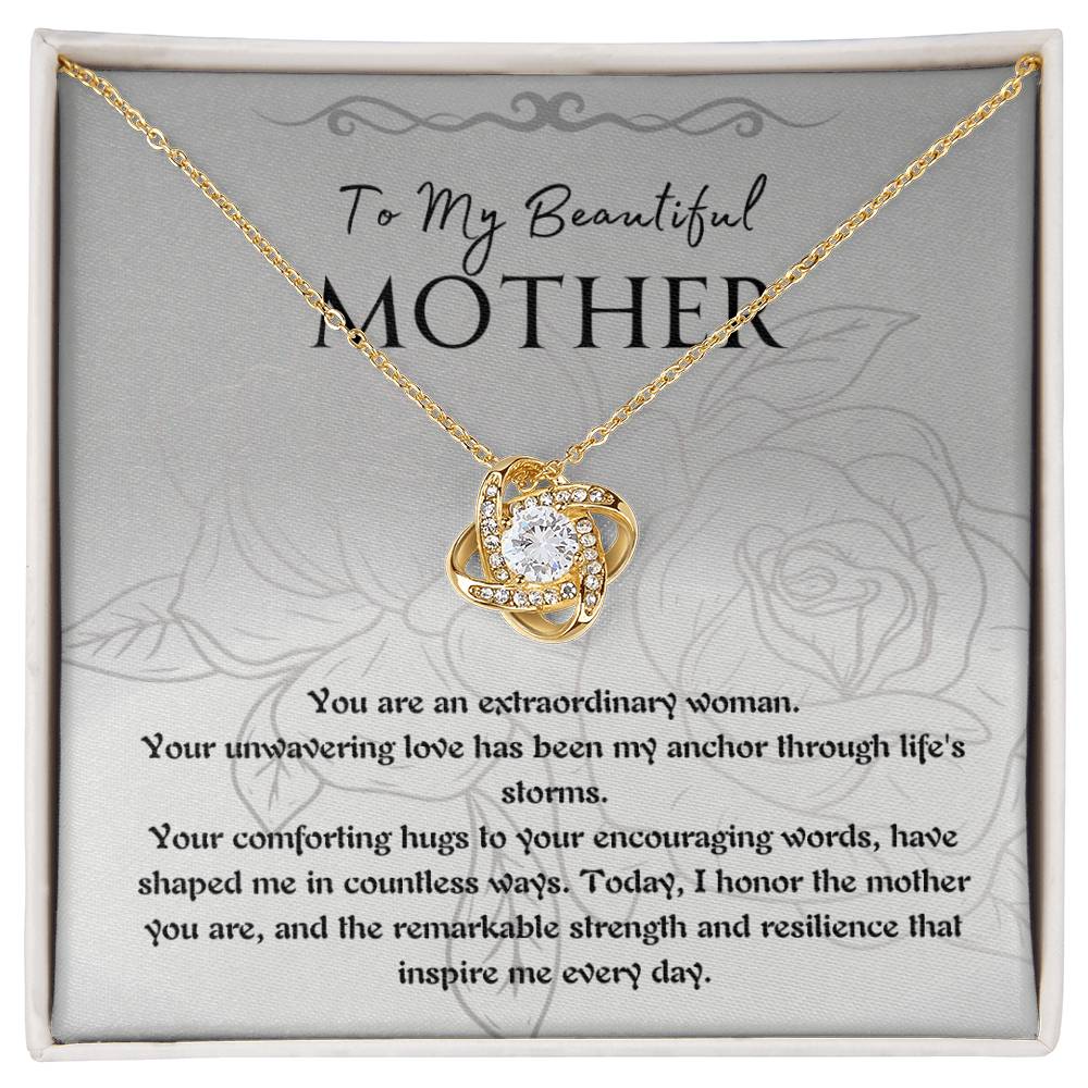 Necklace, Pendant, Love Knot-Mother