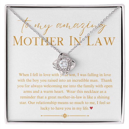 Necklace, Pendant, Love Knot-Mother in Law