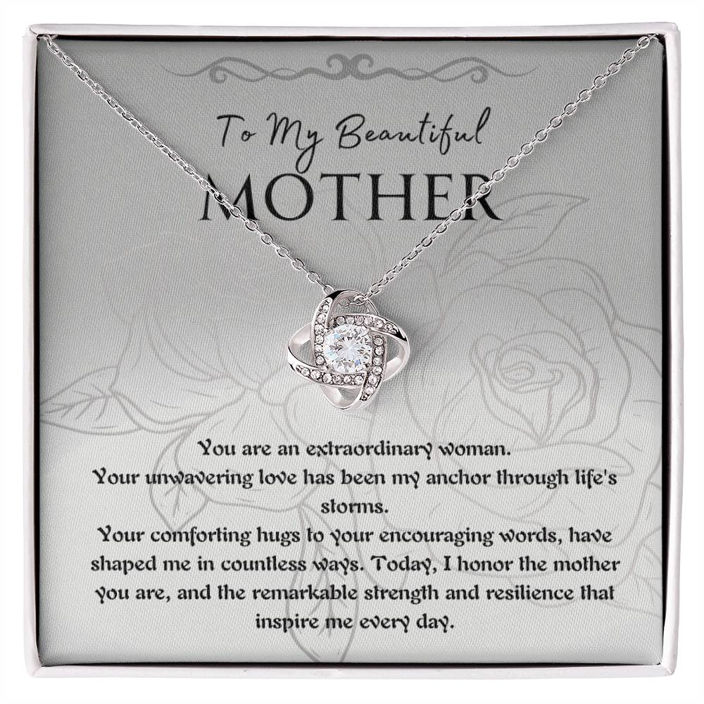 Necklace, Pendant, Love Knot-Mother