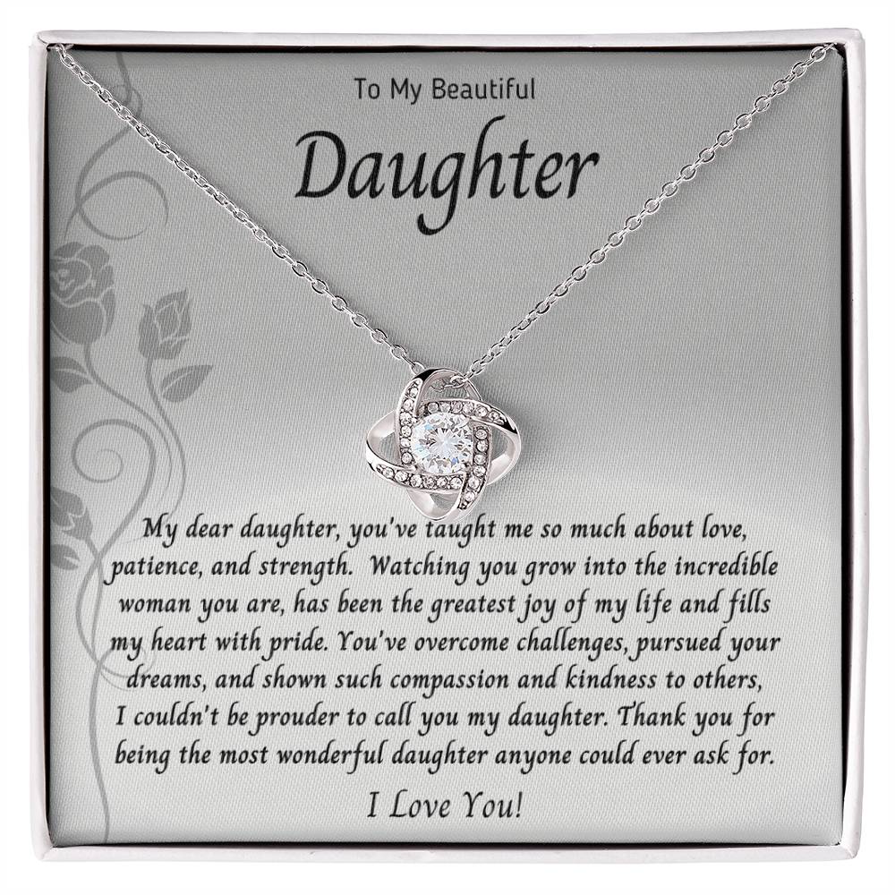 Necklace, Pendant, Love Knot-Daughter