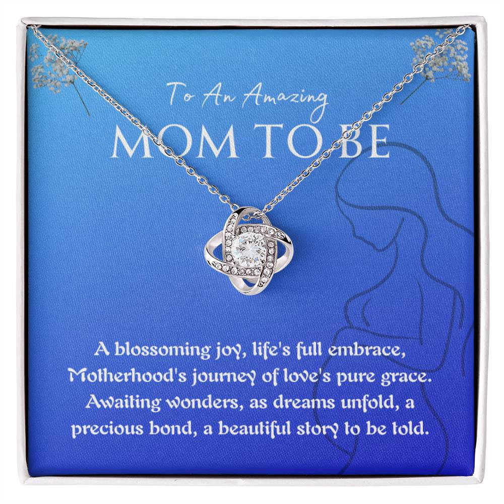 Necklace, Pendant, Love Knot-Mom to Be