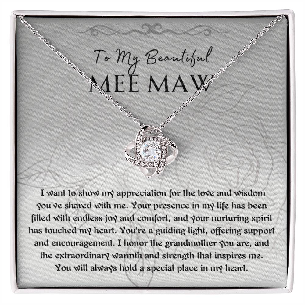 Necklace, Pendant, Love Knot-MeeMaw