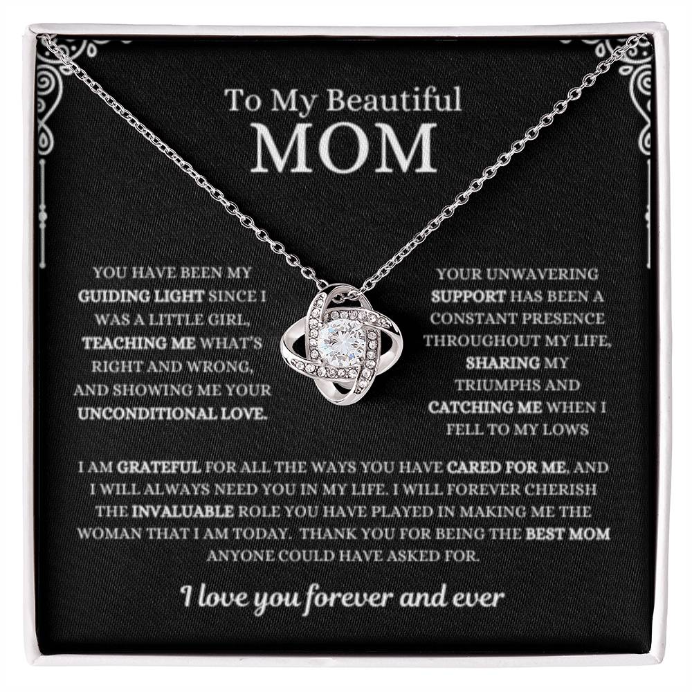 Necklace, Pendant, Love Knot-Mom