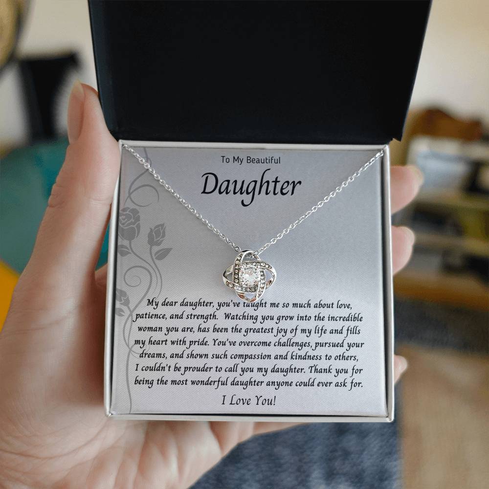 Necklace, Pendant, Love Knot-Daughter